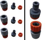 Kit com 6 unidades de conector para mangueira de jardim engate rápido Tramontina