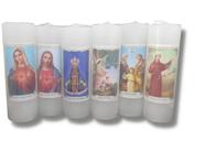 kit com 6 UNIDADES DE velas 7 dias SANTOS DIVERSOS