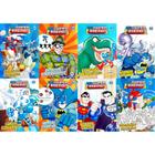 Kit com 8 livros - DC Super Friends - Embalagem econômica - COLORIR - HISTÓRIAS E BRINCADEIRAS