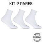 Kit com 9 Pares Meia Cano Longo Masculina Hoahi