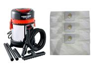 Kit Com 9 Sacos Descartáveis Aspirador De Pó Black&Decker Ap4850