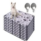 Kit com 9 Tapetes Higiênicos 100x70 Jornal com ganchos 200 Lavagens para cães - 3 Camadas