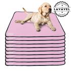 Kit com 9 Tapetes Higiênicos 100x70 Rosa 200 Lavagens para cães - Alta Absorção - Vila Flor