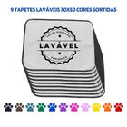 Kit com 9 Tapetes Higiênicos 70x50 Sortido 200 Lavagens para cães - Ecológico - Alta Absorção