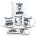 Kit Com Almofada 30x30cm e Caneca de Porcelana Profissões - Estampa Sublimada