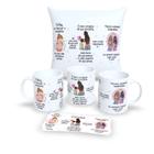 Kit Com Almofada 30x30cm e Caneca de Porcelana Se Houver o Amanhã - Estampa Sublimada