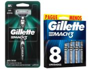 Kit com Aparelho de Barbear Gillette Mach3