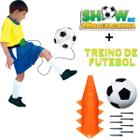 Kit Com Bola De Treino De Futebol E Embaixadinha Com Cones