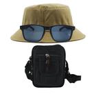 Kit Com Chapéu Bucket, Bolsa Pochete E Oculos De Sol - MD-05