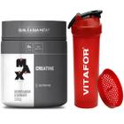 Kit com creatine pote 300g - max titanium + coqueteleira vitafor