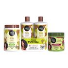 Kit com Creme Para Pentear + Shampoo e Condicionador 1L + Gel Definidor Sos Cachos Salon Line