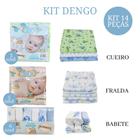 Kit com cueiro + fralda + babetes menino - LET BABY BOLSAS DE MATERNIDADE