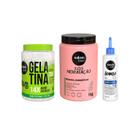 Kit com Gelatina, Tônico e Máscara, Salon Line, 100ml e 1kg