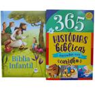 Kit Com Livro 365 Historias E Uma Bíblia Ilustrada Crianças