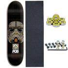 Kit com Lixa emborrachada, rolamento abec, parafuso e Shape Pro PGS Startroppers 8.0