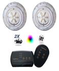 Kit Comando Rgb 2 Saídas Auxiliares + 2 Led 9W P Piscina - Tholz