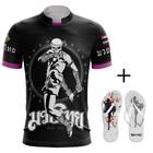 Kit Combo Camisa Muay Thai Caveira Elite + Chinelo D Lutador