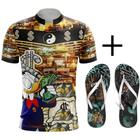 Kit Combo Camisa Tio Patinhas Notas 100+ Chinelo Da Quebrada