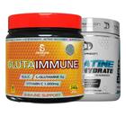 Kit/Combo Glutamina Pura Glutaimmune 240g + Creatina Pura Importada Creatine Monohydrate 300g