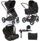 Kit COMO 4 Black c Bebê Conforto+Base Isofix+Bolsa- ABCDesign