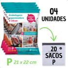 Kit compact food tamanho p 21 x 22 cm com 20 unidades