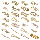 Kit Completo 28 Réguas Costura Francesa Cava Decote Mdf - Levolpe