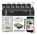 Kit Completo 6 Câmera Dvr Mhdx Full hd Intelbras + Hd 500GB