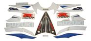 Kit Completo Adesivo Suzuki Gsxr 750 2003 Moto Azul E Branca