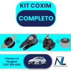 Kit Completo Calço Coxim Câmbio Motor 2.0 Câmbio 307 308 408 - MOBENSANI / SHOCKBRAS