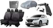 Kit Completo Capa de Couro HR-V 2015-2024 + Capa de Proteção + Limpador de Parabrisa