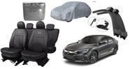 Kit Completo Capa de Couro para Honda Civic 16-21 - Conforto e Estilo