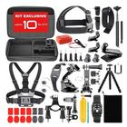 Kit Completo de Acessórios para GoPro Hero 10 Versátil e Seguro Suportes Bastão Boia e Mais - Armando
