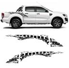 Kit Completo Faixa Lateral Ford Ranger Sportrac 2018 Preto - SPORTINOX