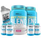 Kit Completo Ganho De Massa Muscular Brn Foods Morango