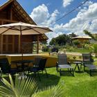 Kit Completo Mesa com 4 Cadeiras para Jardim Lótus Premium Preto Fosco