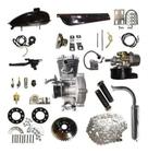 Kit Completo Motor Bicicleta Motorizada 100Cc Prata Preto