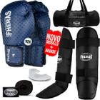 Kit Completo Muay Thai Luva De Boxe Prisma Bolsa FreeStyle