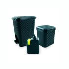 Kit Completo Para Cozinha Dispenser e Lixeiras 5 e 7 Litros - ARQPLAST