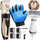 Kit Completo para Pets: Tosa, Secador 110V e Luva de Silicone