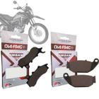 Kit Completo Pastilhas De Freio Diafrag Dianteira e Traseira - Bros Nxr 160 2018 A 2023 (Com Cbs)