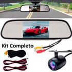 Kit Completo Retrovisor Lcd + Câmera De Ré Com Infravermelho - BIVENA