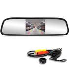 Kit Completo Retrovisor Lcd + Câmera De Ré Com Infravermelho