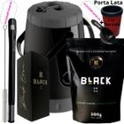 Kit Completo Tereré Black Erva Mate Garrafa térmica Unitermi Copo Inox Bomba Mola Inox QuadradaPreta