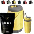 Kit Completo Tereré Garrafa Jarra Pávia Unitermi Copo Térmico Com Bomba Inox Erva Black ErvaMate Escolha