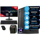 Kit Computador Completo Intel I3 8gb Ssd 120gb Combo Monitor e Estabilizador