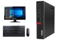 KIT Computador Lenovo ThinkCentre M720q Tiny i5-8400T, 8GB, SSD 256GB, Win11 Pro Monitor 19,5 Teclado e Mouse Lenovo