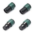 Kit conector santo angelo xlr macho femea lowprofile 2 pares