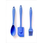 Kit Confeiteiro 3 Peças de Silicone Confeitaria Bolo, Utensílios de Cozinha 20cm Casa Utilidades