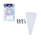 Kit Confeiteiro Cupcake Decorador 7 Bicos Saco Confeitar