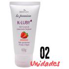 Kit Conforto Íntimo K-Luby Gel Lubrificante Beijável Morango - 2 Unidades - Sofistifcatto